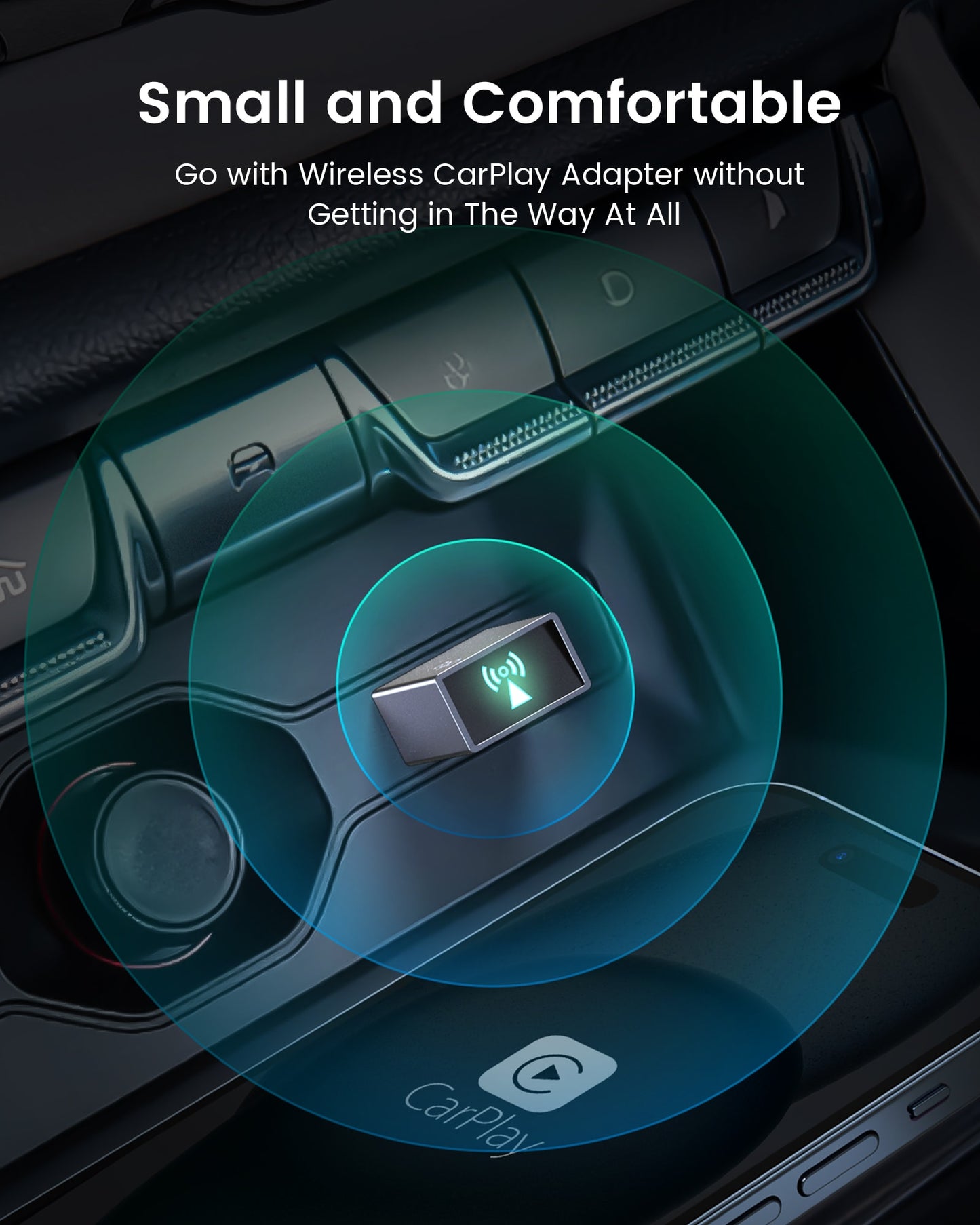 Wireless CarPlay Adapter for iPhone USB A